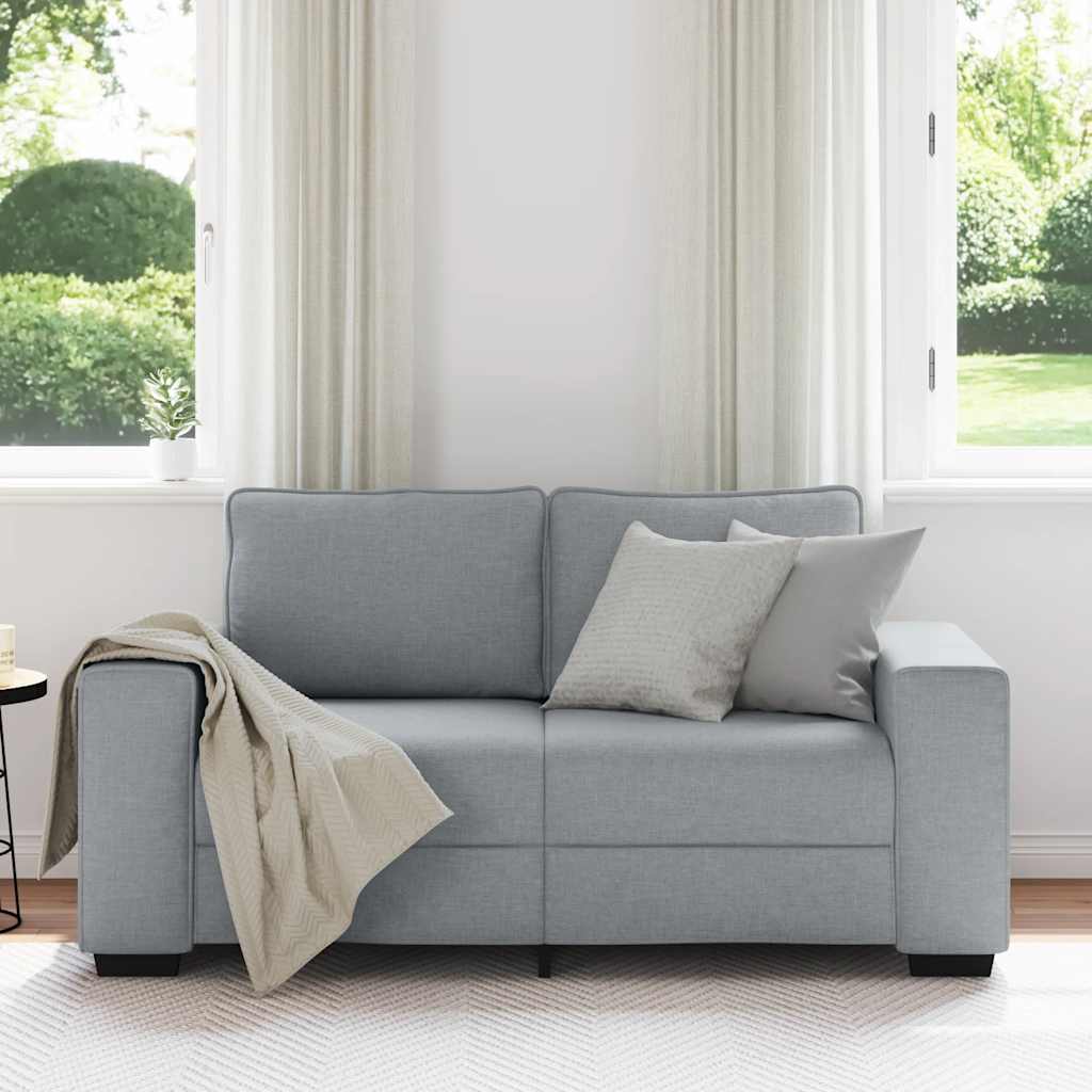Dvosjed Sofa Svijetlosiva 160x77x82 cm Tkanina