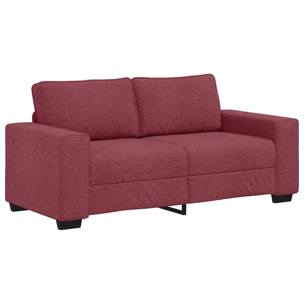 Dvosjed Kauč Vinsko Crvena 180x77x82 cm Tkanina