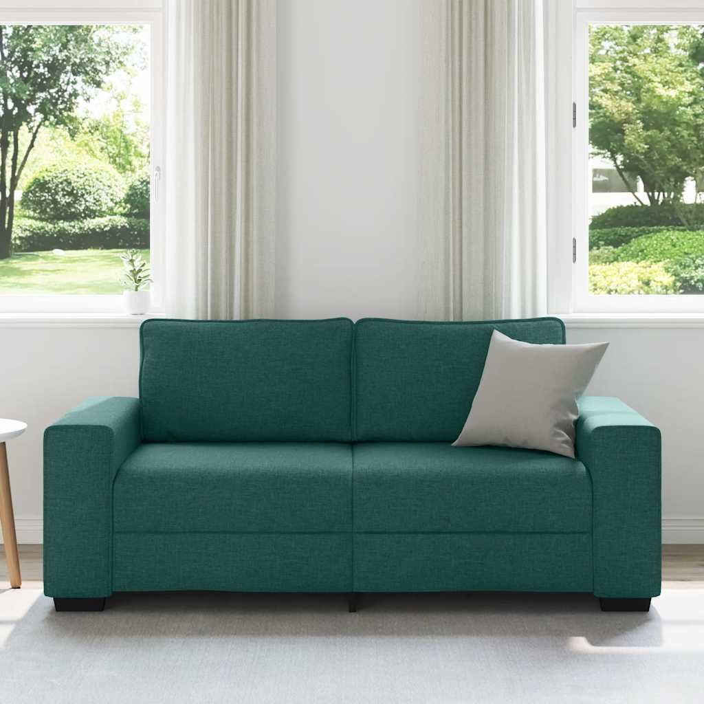 Dvosjed Sofa Tamnozelena 180x77x82 cm Tkanina