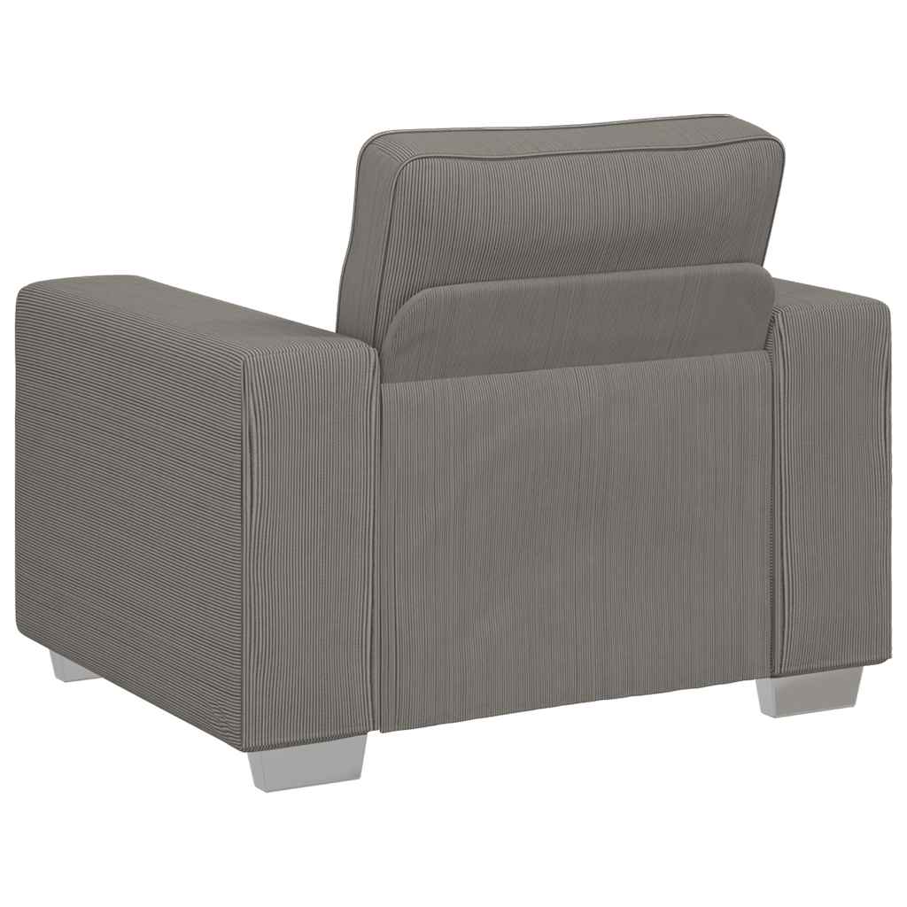 Sofa fotelja svijetlosiva 100x77x82 cm korduro tkanina