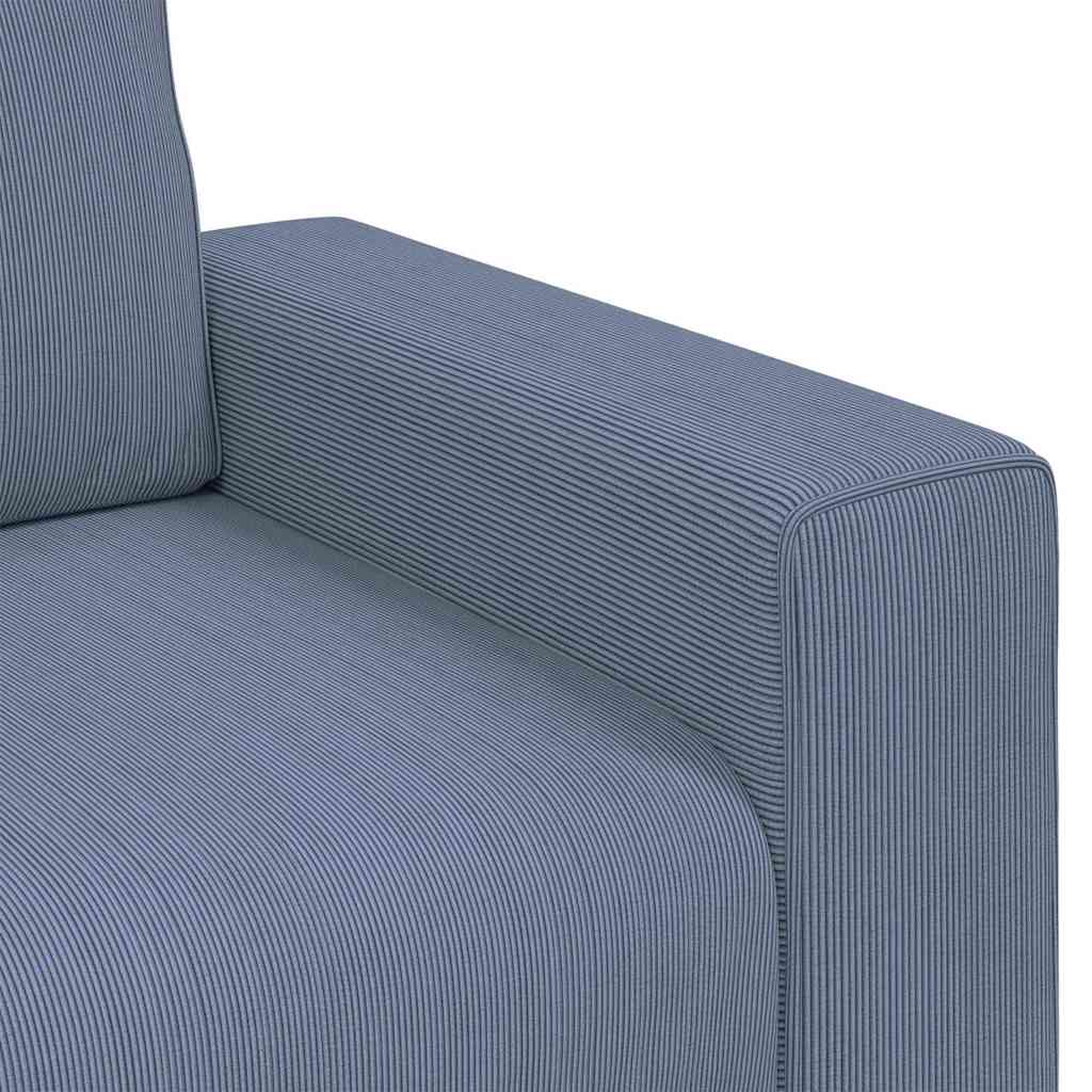 Sofa fotelja plava 100x77x82 cm korduro tkanina