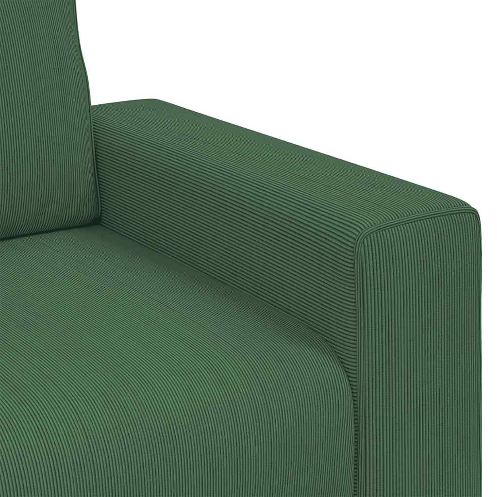Dvosjed tamnozelene boje 160x77x82 cm korduro tkanine