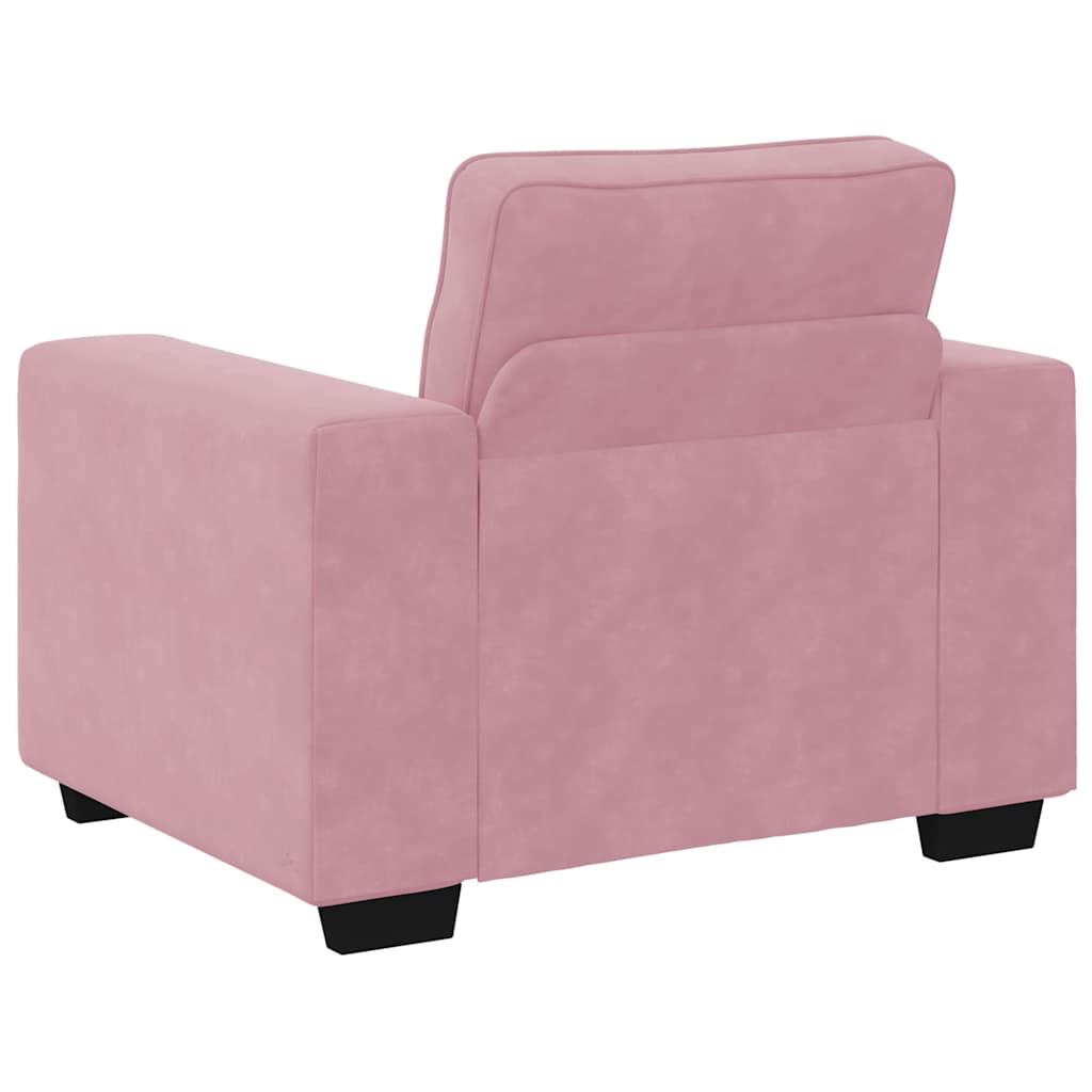 Sofa fotelja roza 100x77x82 cm baršun