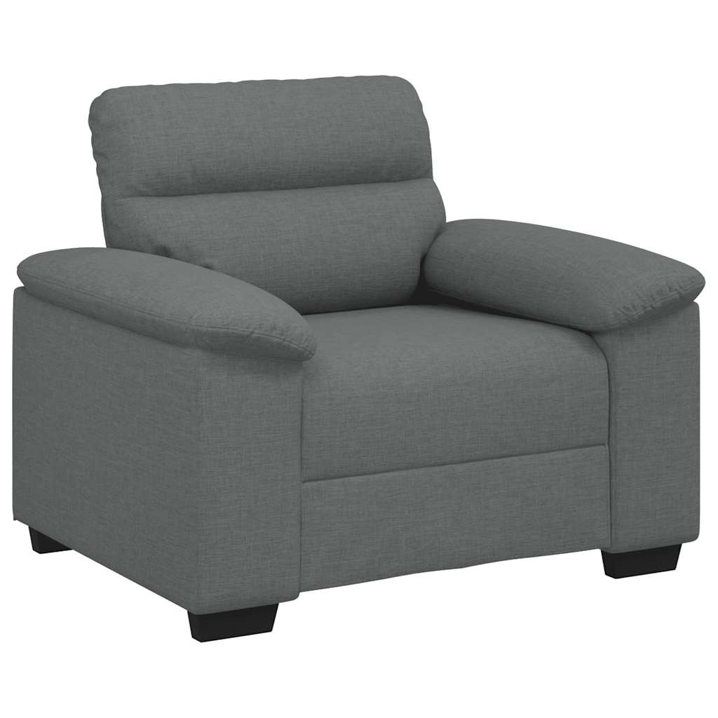 Sofa fotelja tamno siva 100x81x84 cm tkanina