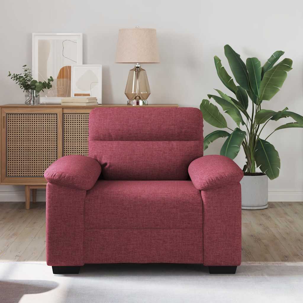 Sofa fotelja vino crvena 100x81x84 cm tkanina