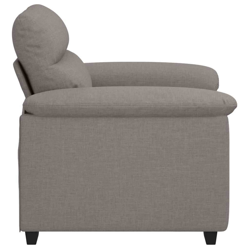 Sofa fotelja taupe 100x81x84 cm tkanina