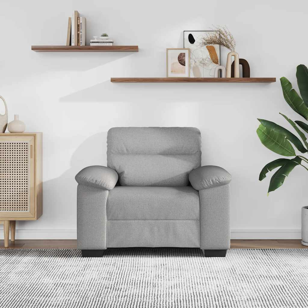 Sofa fotelja siva 100x81x84 cm tkanina