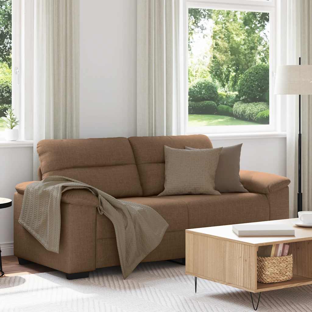 Dvosjed Smeđi 180x81x84 cm Tkanina