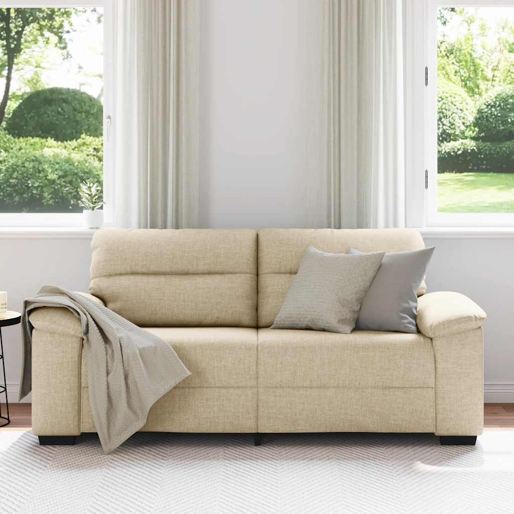 Dvosjed Kauč Krem 180x81x84 cm Tkanina