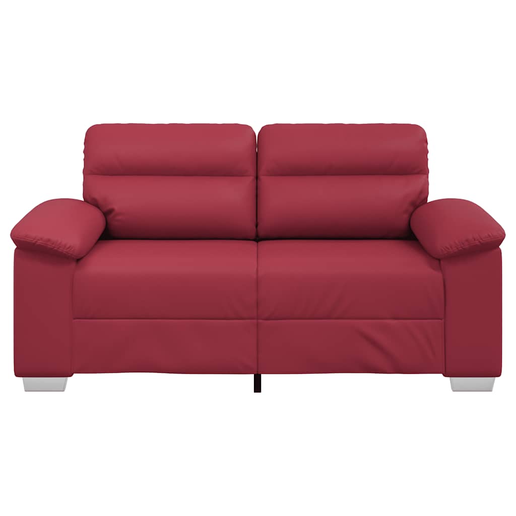 Dvosjed Kauč Vinsko Crvena 160x81x84 cm Imitacija Kože