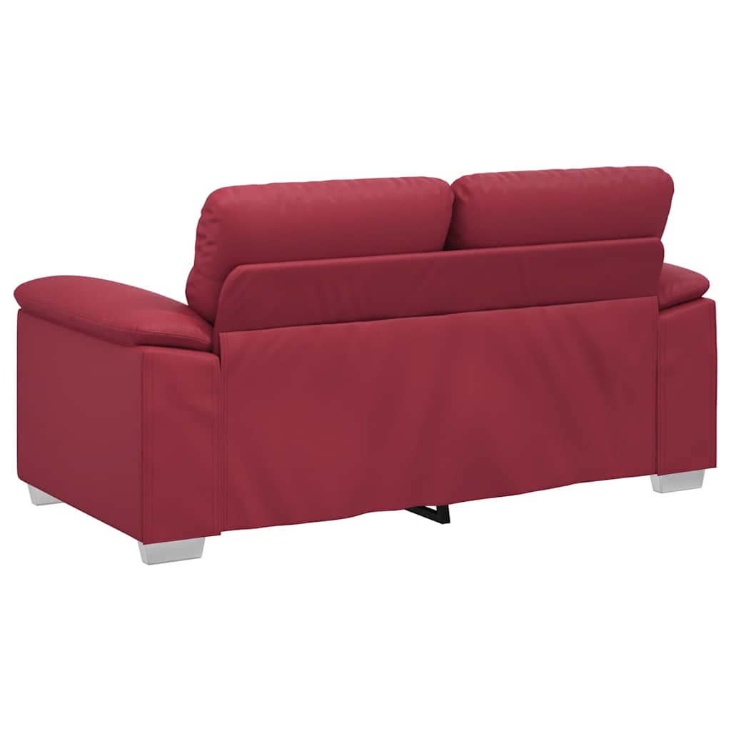 Dvosjed Kauč Vinsko Crvena 160x81x84 cm Imitacija Kože