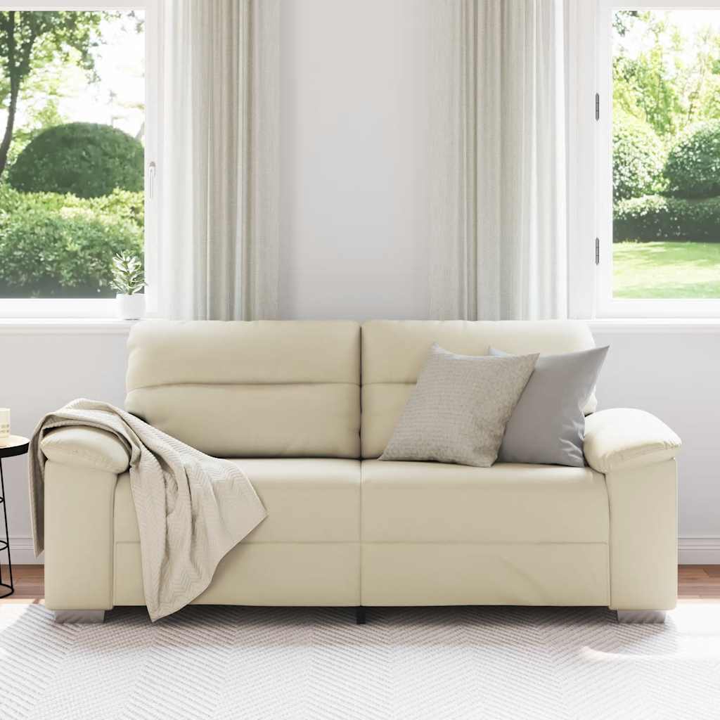 Dvosjed Krem 180x81x84 cm Imitacija kože
