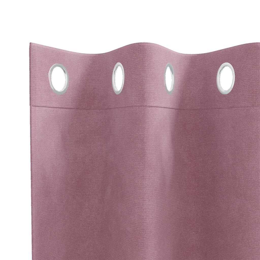 Zavjese za zamračivanje 2 pcs Tamno ružičasta 140 x 245 cm