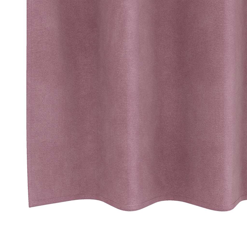 Zavjese za zamračivanje 2 pcs Tamno ružičasta 140 x 245 cm