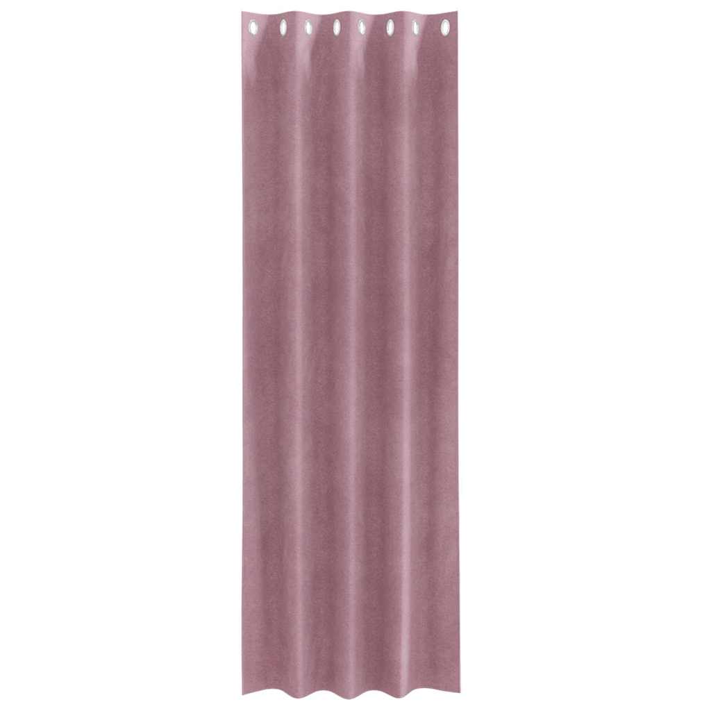 Zavjese za zamračivanje 2 pcs Tamno ružičasta 140 x 245 cm