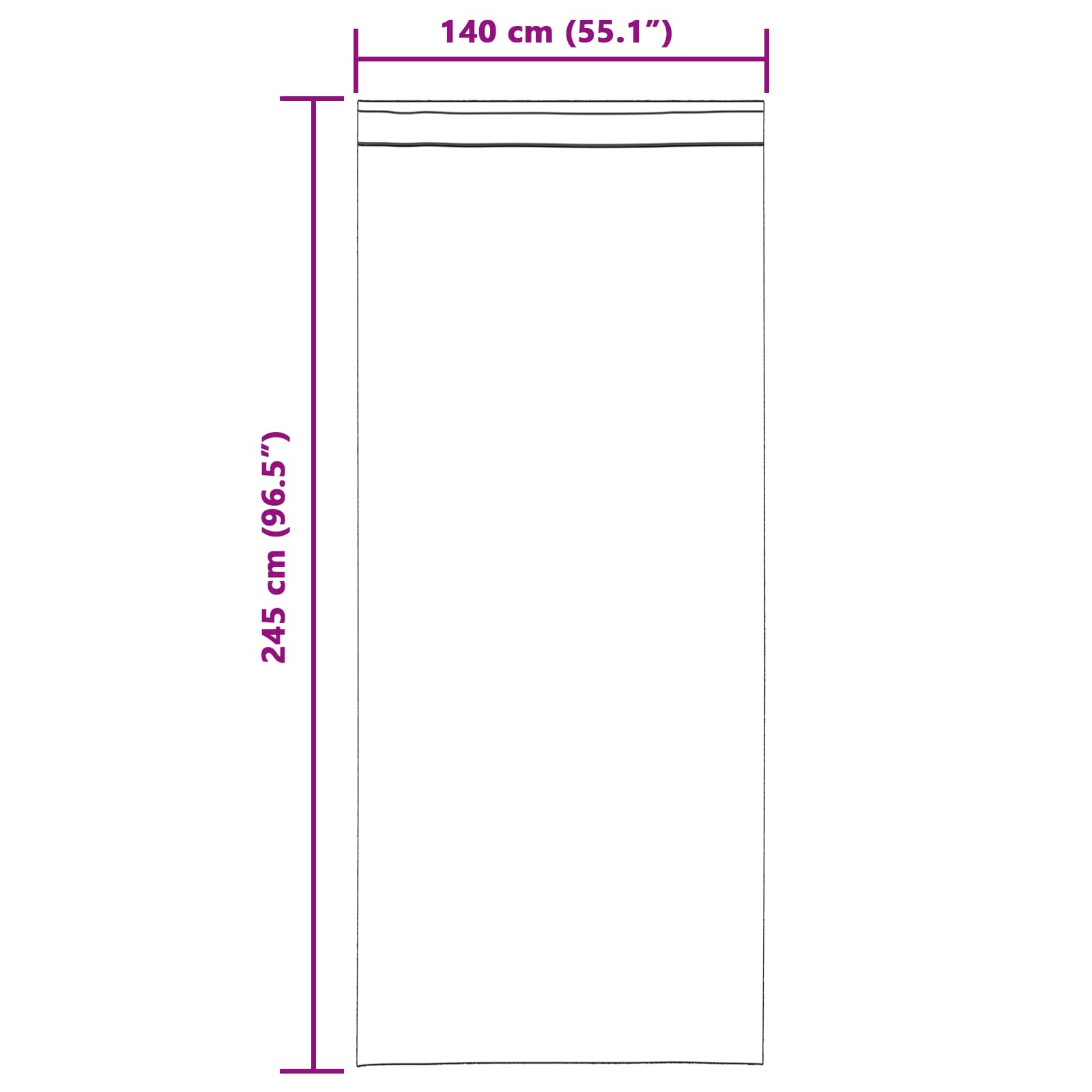 Zavjese za zamračivanje 2 pcs Tamno ružičasta 140 x 245 cm