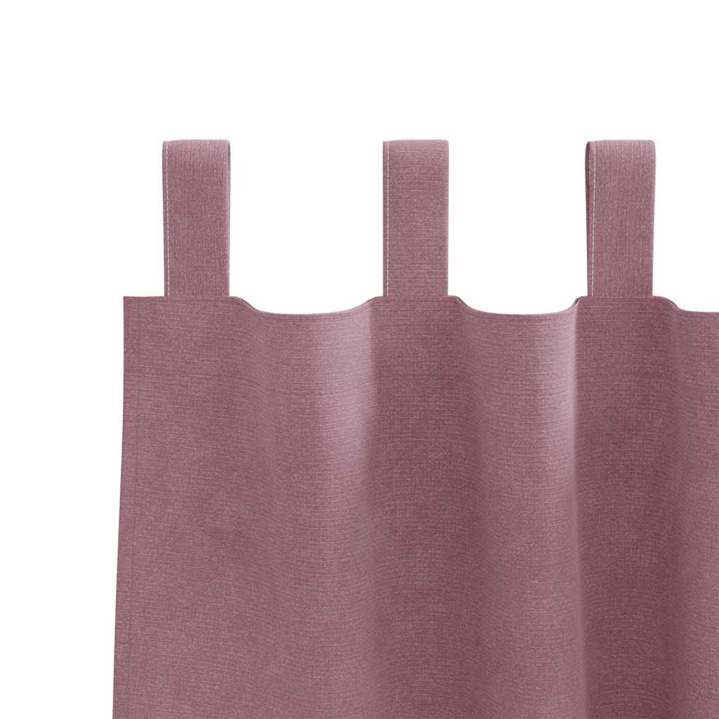 Zavjese za zamračivanje 2 pcs Tamno ružičasta 140 x 245 cm