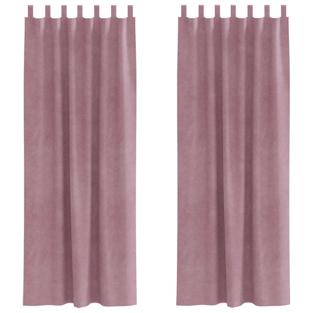 Zavjese za zamračivanje 2 pcs Tamno ružičasta 140 x 245 cm