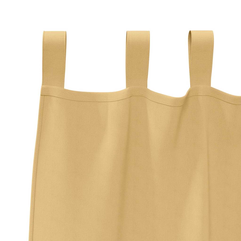 Zavjese za blackout s prstenovima 2 pcs Bež 140 x 140 cm