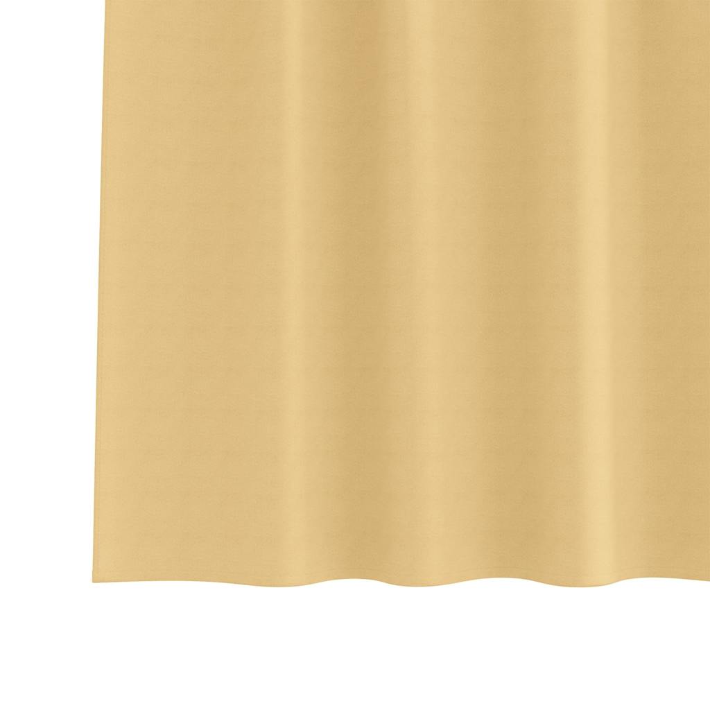 Zavjese za blackout s prstenovima 2 pcs Bež 140 x 140 cm