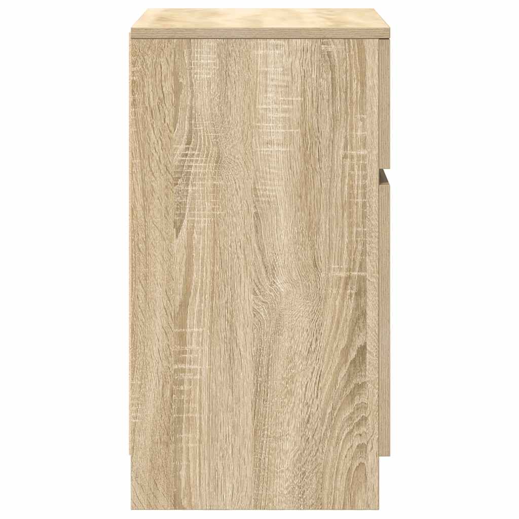 Noćni ormarići 2 kom boja hrasta 39x35x65 cm konstruirano drvo Smeđa