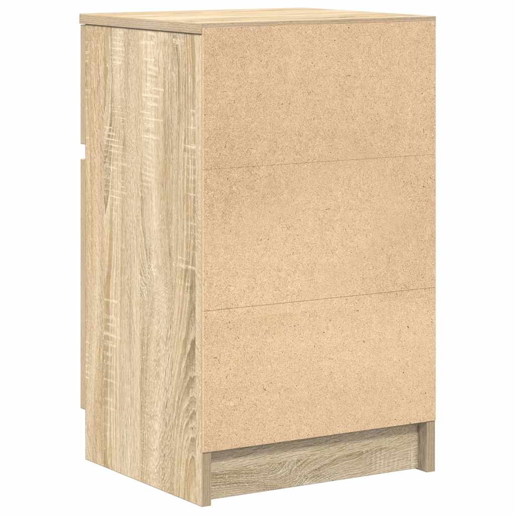 Noćni ormarići 2 kom boja hrasta 39x35x65 cm konstruirano drvo Smeđa