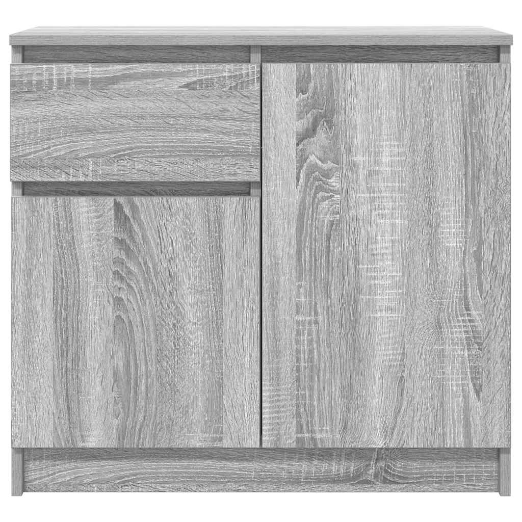 Komoda s ladicom siva sonoma 71x35x65 cm konstruirano drvo