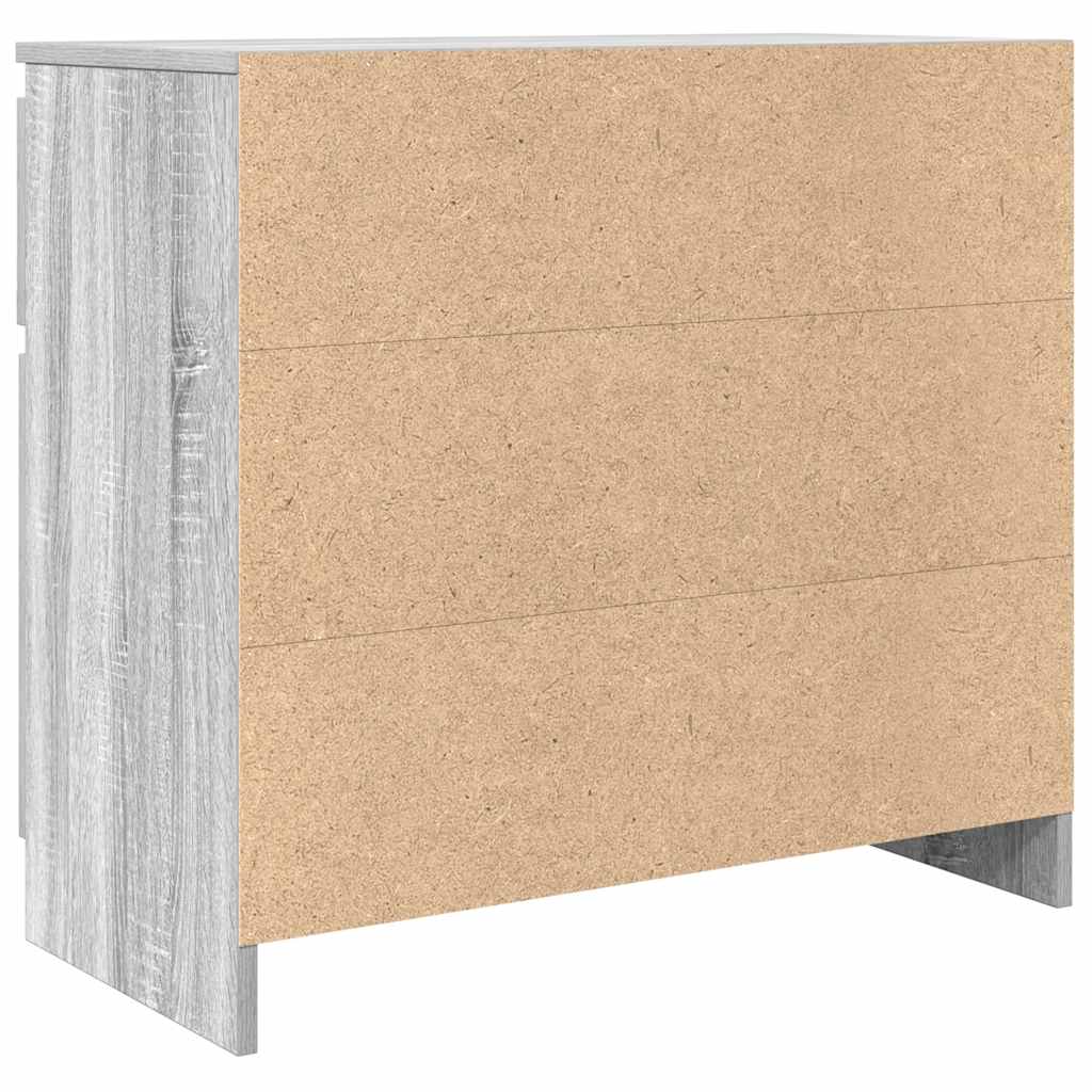 Komoda s ladicom siva sonoma 71x35x65 cm konstruirano drvo
