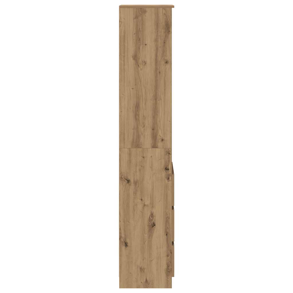 Visoka ploča Artisan hrast 37,5x35x180 cm izrađeno drvo Smeđa