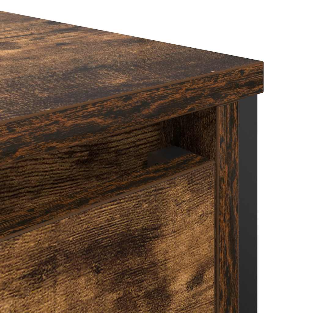 Ormarić za umivaonik od dimljenog hrasta 60x34,5x60 cm