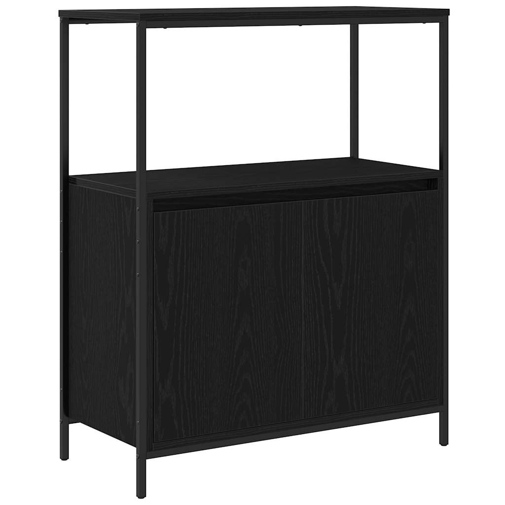 Kupaonski ormarić s policama crni hrast 76,5x35x95 cm