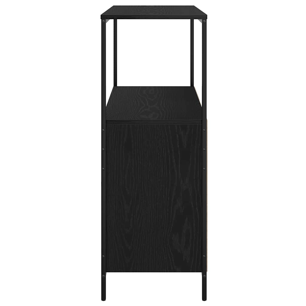 Kupaonski ormarić s policama crni hrast 76,5x35x95 cm