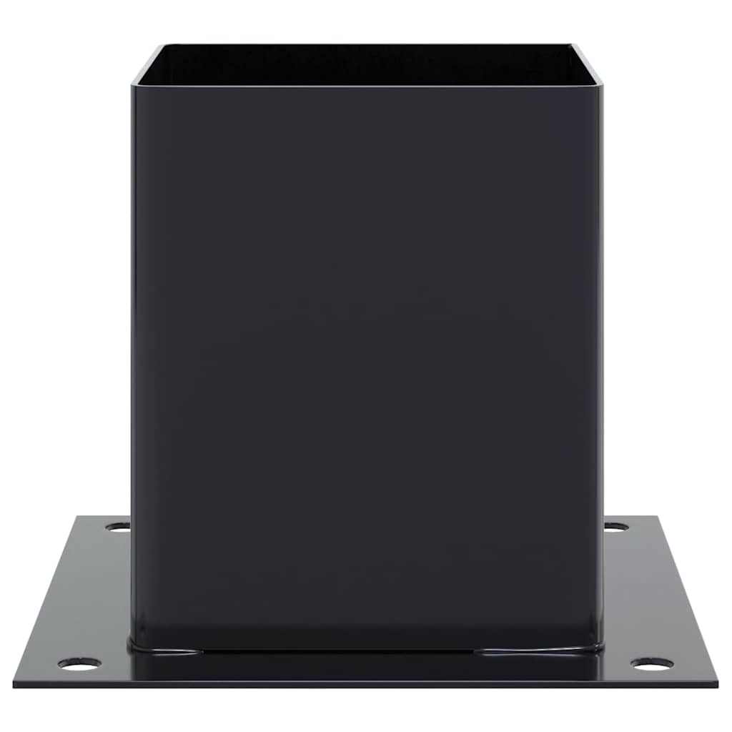 Postolja za stupove kvadratna 4 kom čelik presvučen prahom Antracitno siva 121 x 121 mm