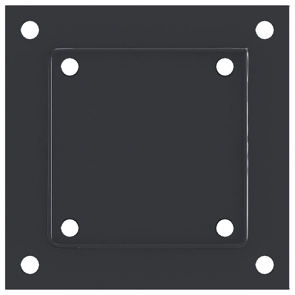 Postolja za stupove kvadratna 4 kom čelik presvučen prahom Antracitno siva 121 x 121 mm