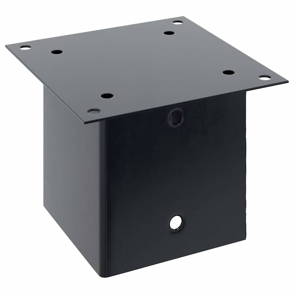 Postolja za stupove kvadratna 12 kom čelik presvučen prahom Antracitno siva 141 x 141 mm