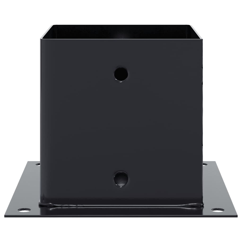 Postolja za stupove kvadratna 12 kom čelik presvučen prahom Antracitno siva 141 x 141 mm