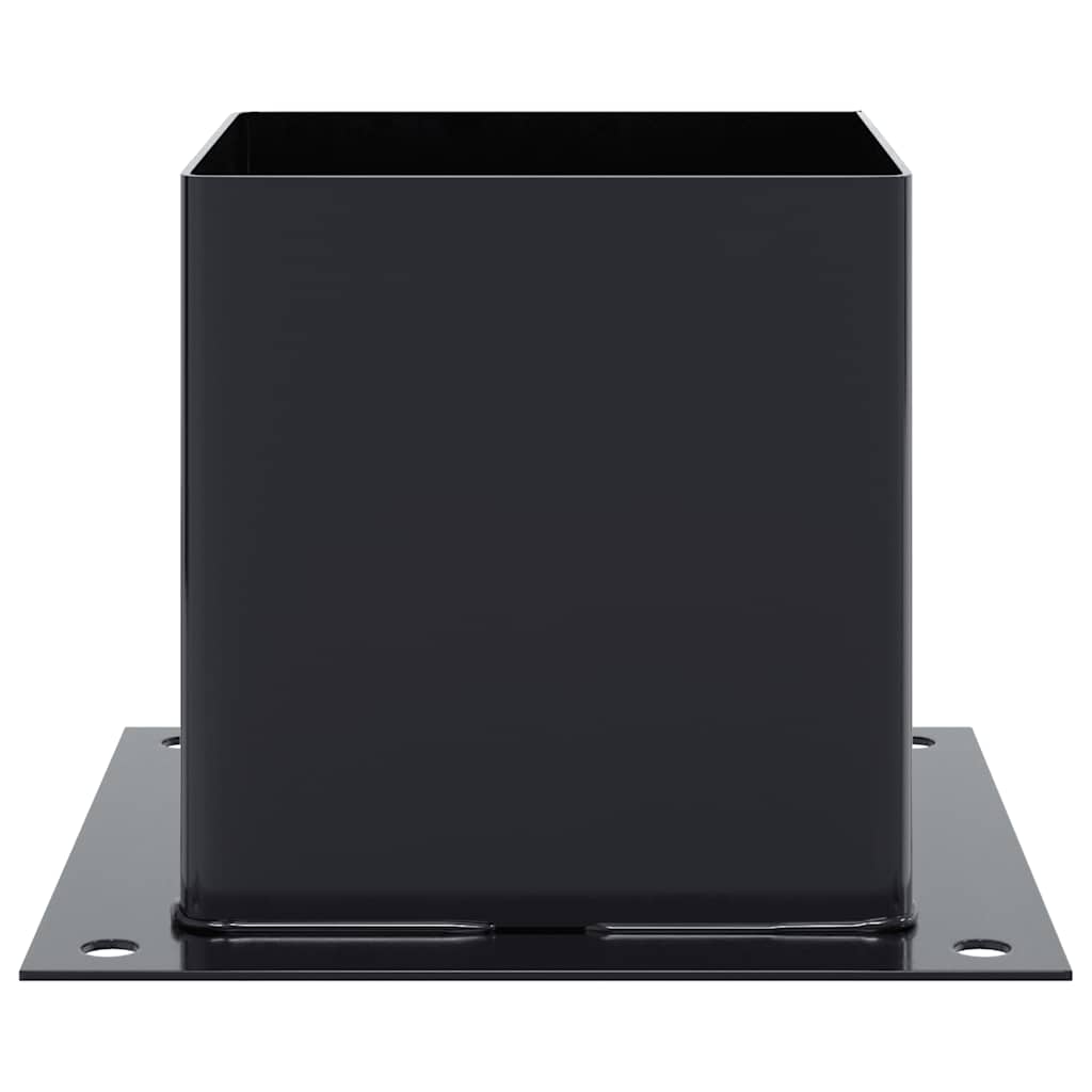 Postolja za stupove kvadratna 12 kom čelik presvučen prahom Antracitno siva 141 x 141 mm