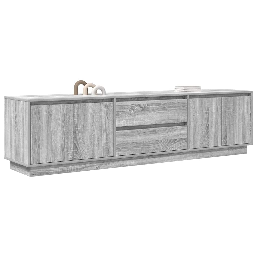 TV ormarić s LED svjetlima boja hrasta 193,5x41x50 cm