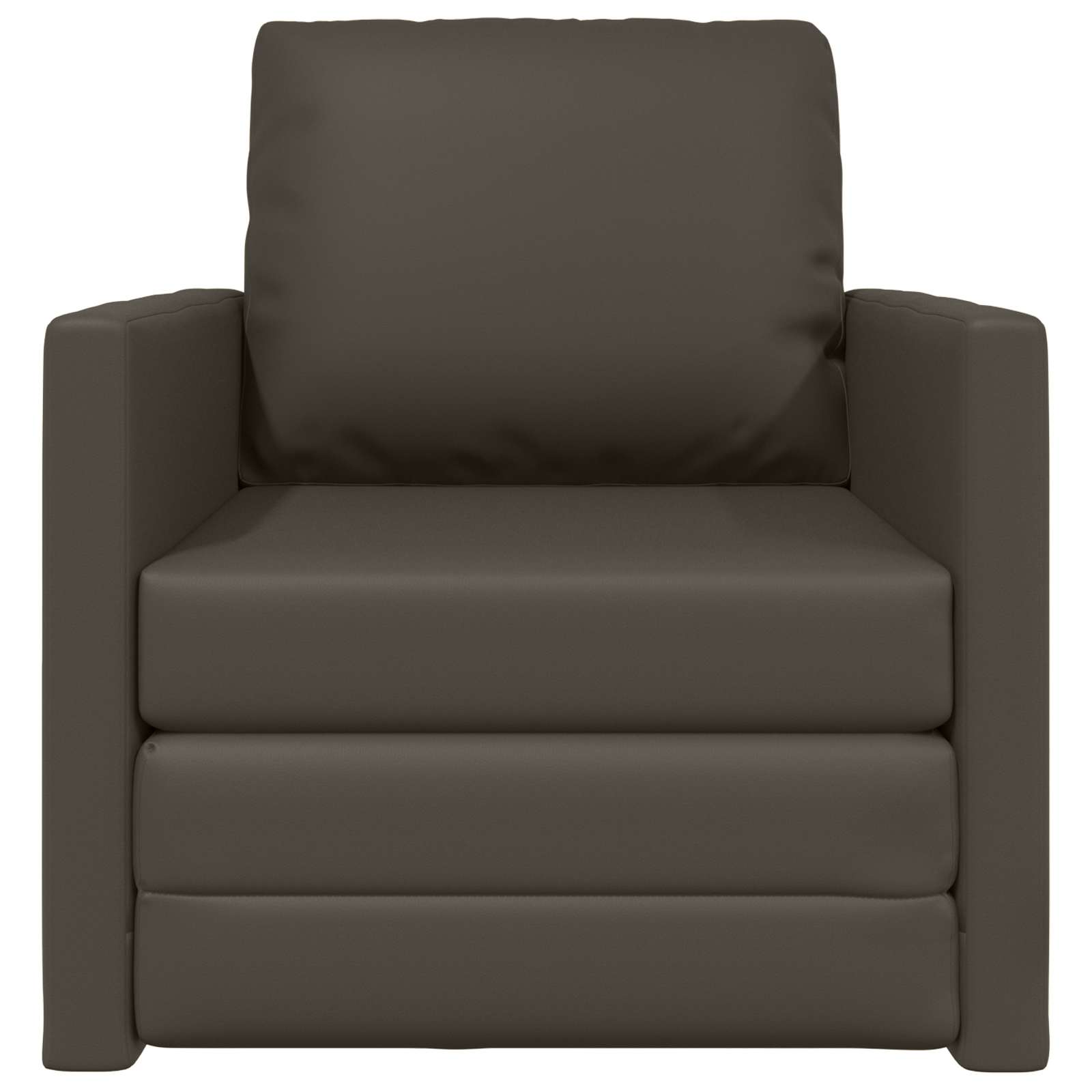 Krevet na razvlačenje 60cm Siva Umjetna koža