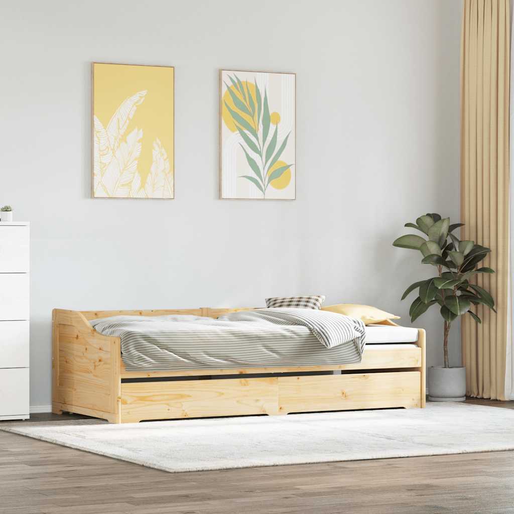Dnevni krevet s pomoćnim ležajem bez madraca IRUN 90x200 cm