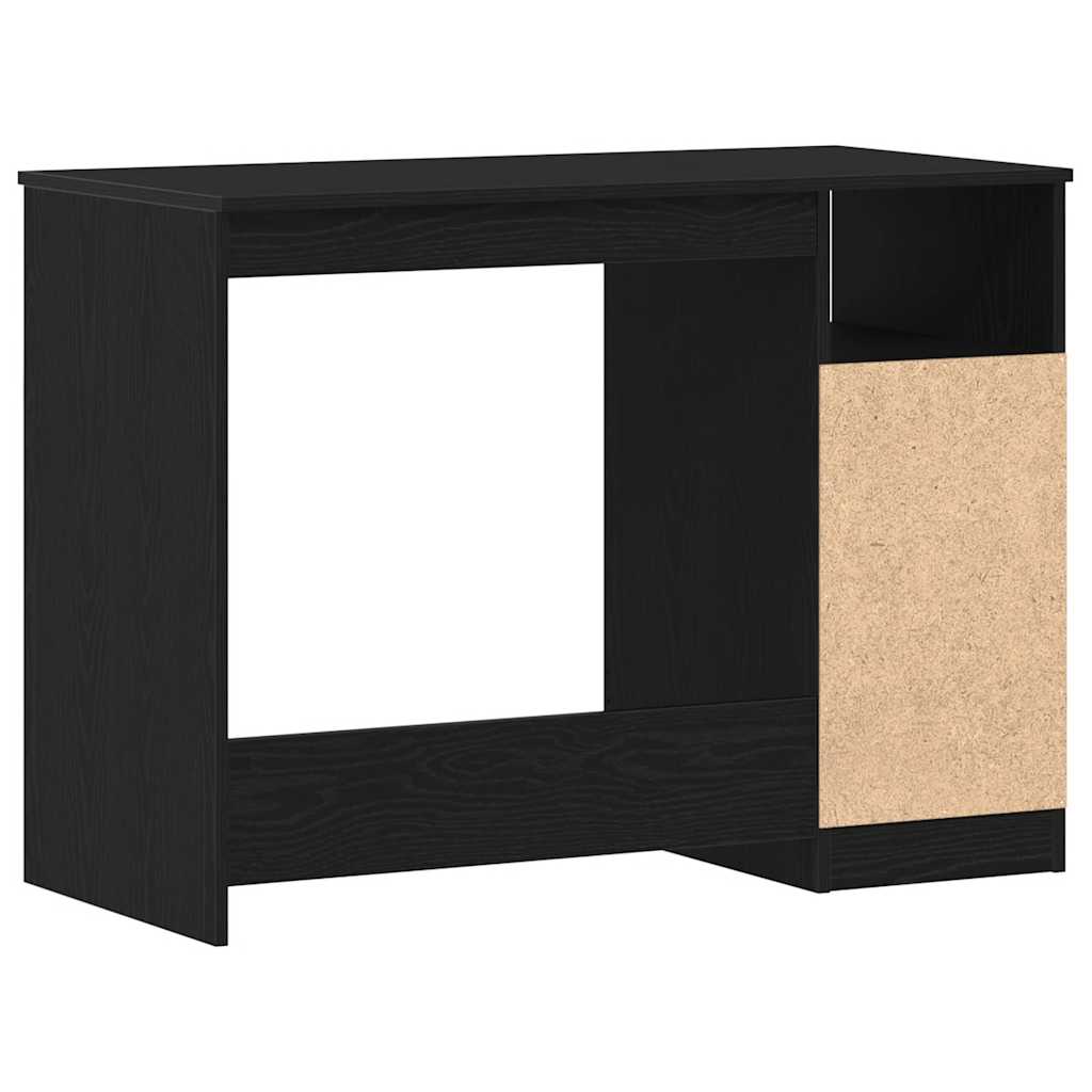 Radni stol s ladicama Crni hrast 102x50x76 cm Konstruirano drvo