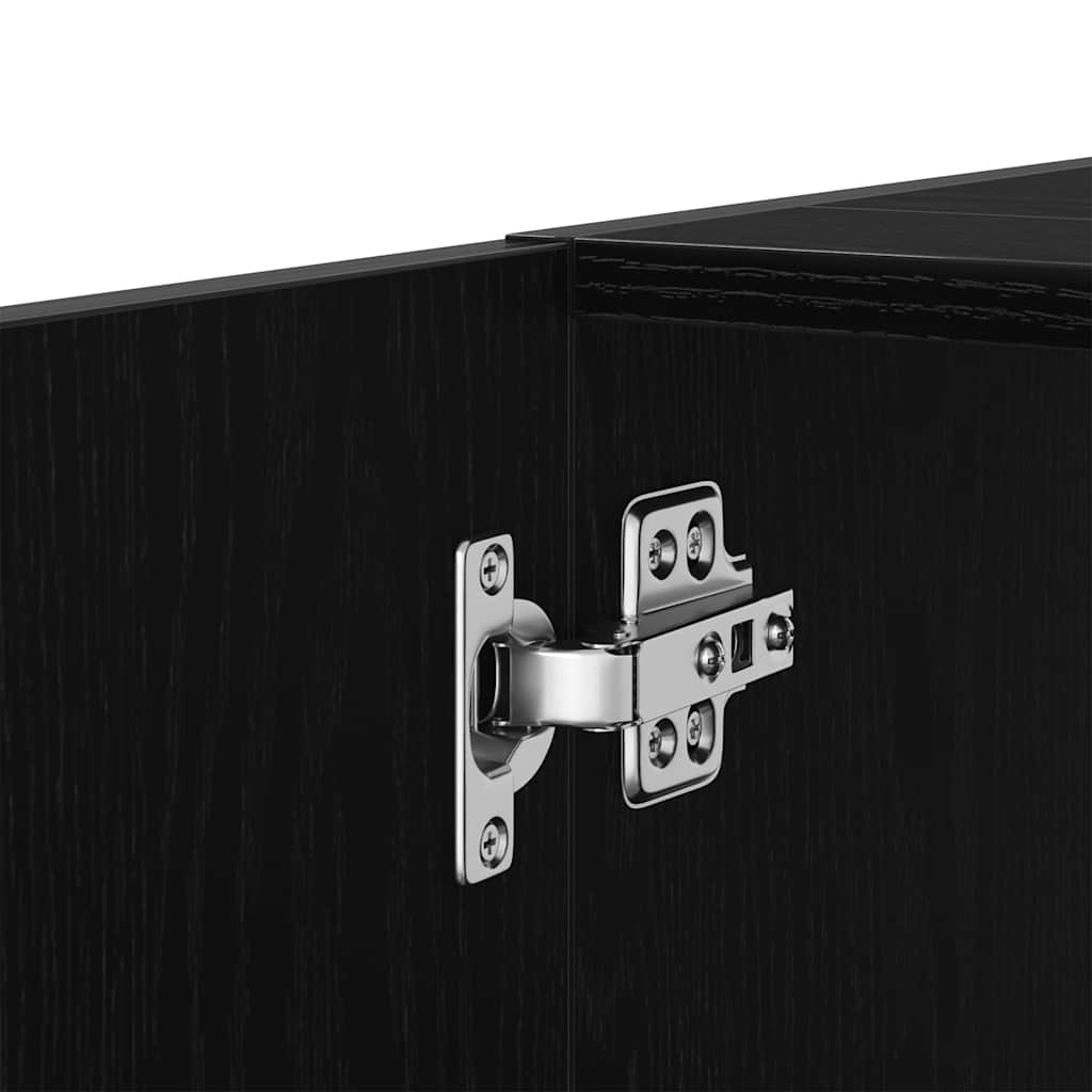 Ormarić za umivaonik crni hrast 63x30x54 cm inženjerski drvo