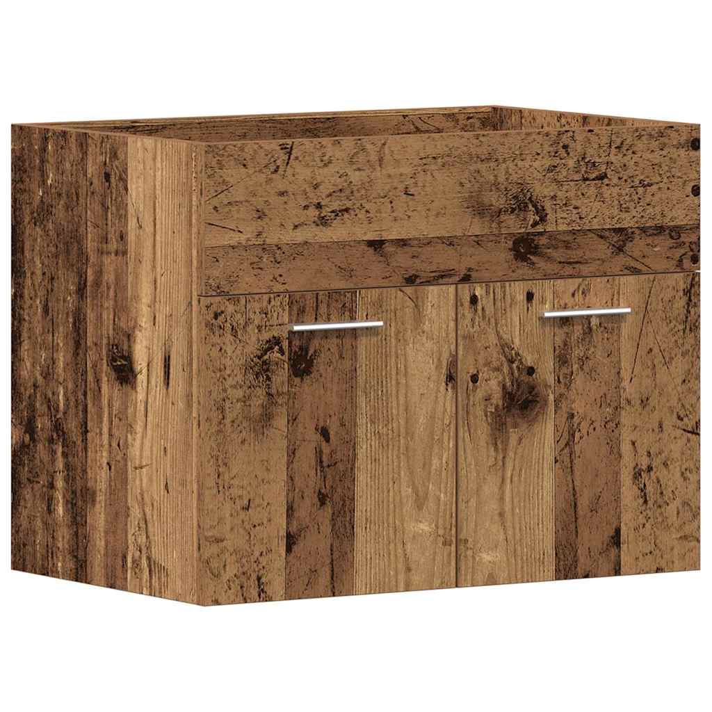 Ormarić za umivaonik u kupaonici, staro drvo, 60 x 38,5 x 46 cm, inženjerski drvo