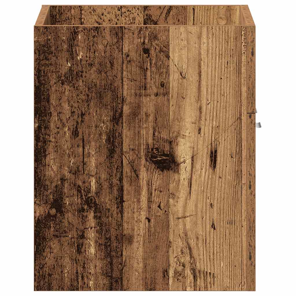 Ormarić za umivaonik u kupaonici, staro drvo, 60 x 38,5 x 46 cm, inženjerski drvo