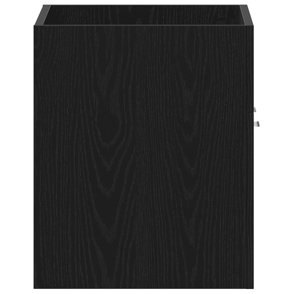 Ormarić za umivaonik u kupaonici crni hrast 60x38,5x46 cm inženjerski drvo