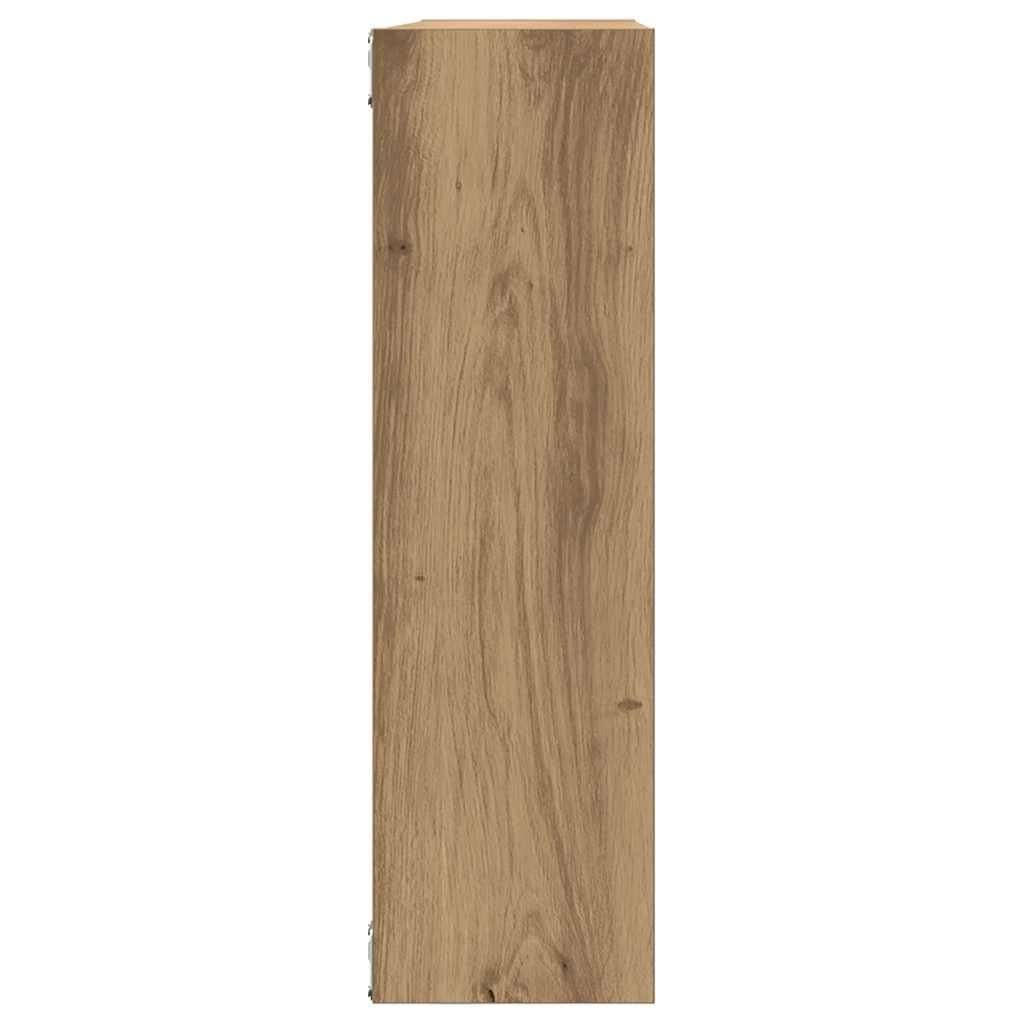 Zidna polica Artisan hrast 75x16x55 cm Konstruirano drvo