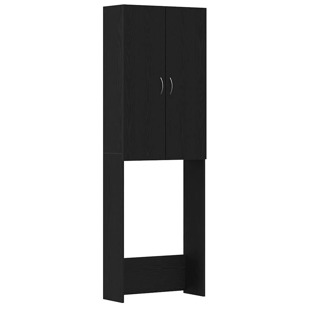 Ormarić za perilicu rublja crni hrast 64x25,5x190 cm