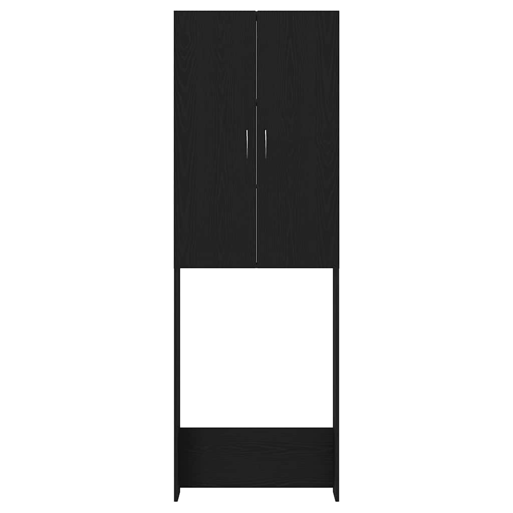 Ormarić za perilicu rublja crni hrast 64x25,5x190 cm