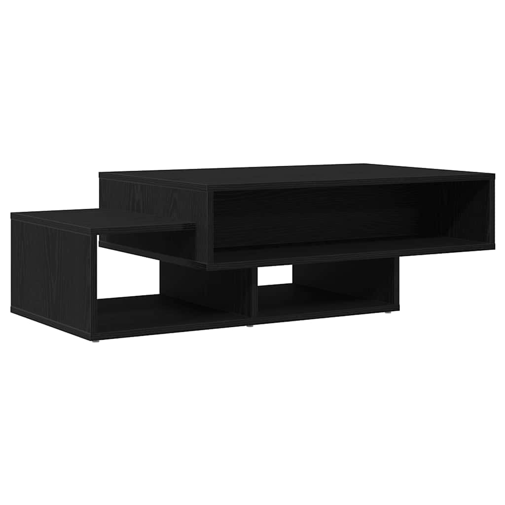 Klub stolić crni hrast 105x55x32 cm inženjerski drvo