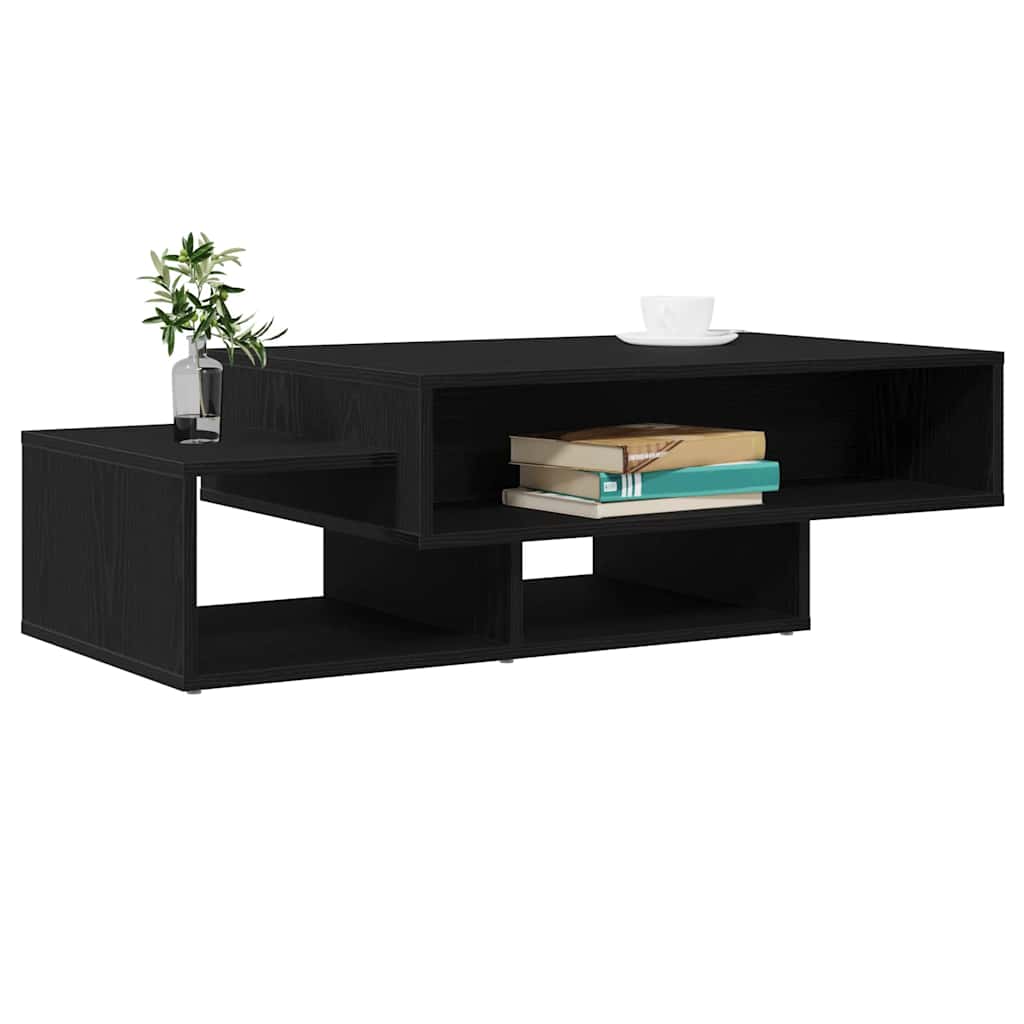 Klub stolić crni hrast 105x55x32 cm inženjerski drvo